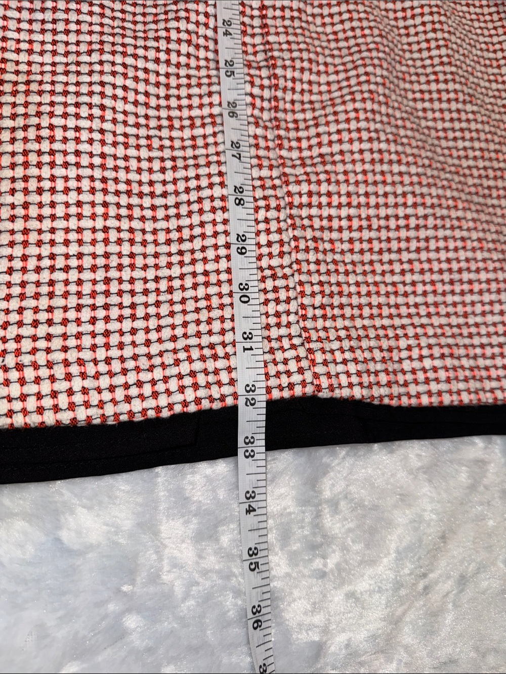 CeCe Pink Houndstooth Dress with Black Trim and Bow - Picture 10 of 11